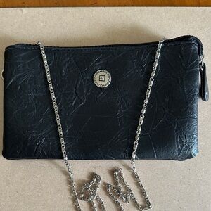 STONE MOUNTAIN LEATHER CHAIN CROSSBODY CLUTCH
